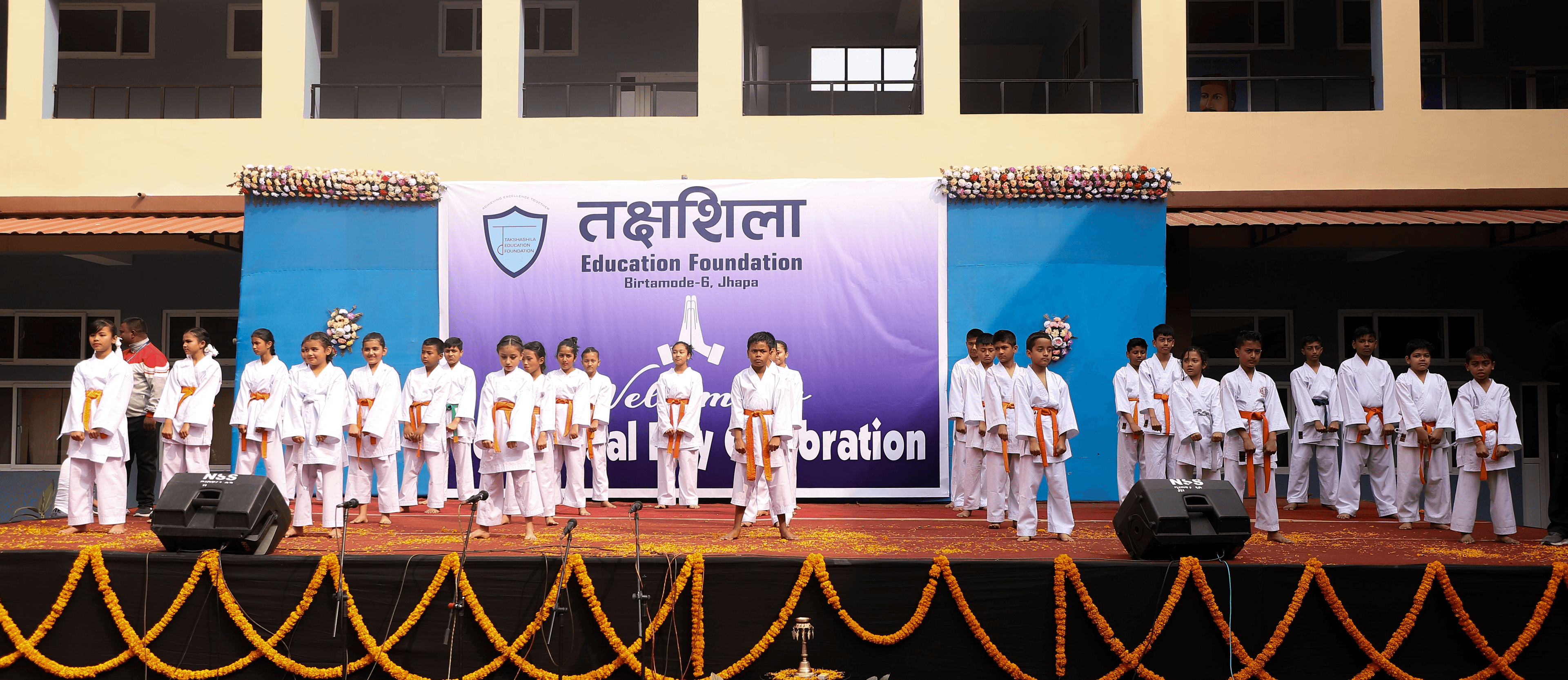 Students participating in activities