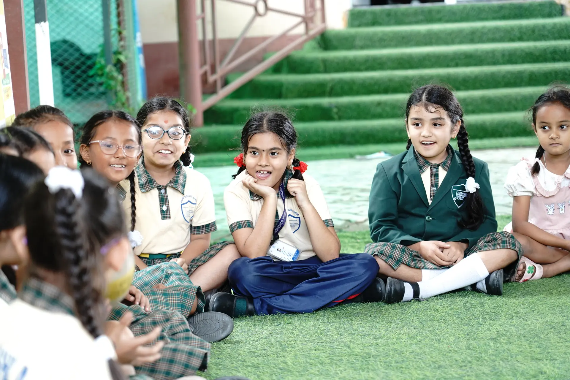 Students participating in activities